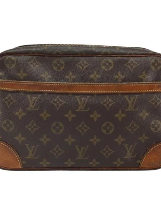 Authentic LOUIS VUITTON Monogram Trocadero 27 Shoulder Bag M51274 LV - Picture 5 of 16